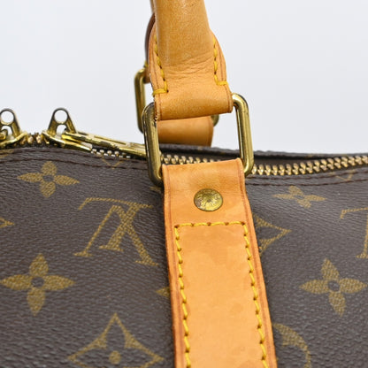 Louis Vuitton Keepall Bag Monogram Canvas, Brown, Canvas, Travel Bag