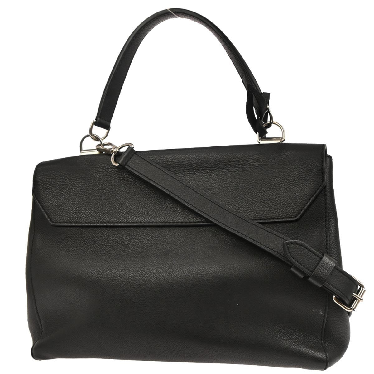 Louis Vuitton Lockme II Handbag Leather, BLACK, LEATHER, Handbag