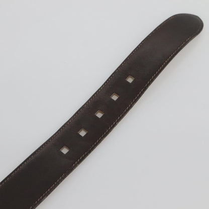 Hermes Vintage Belt Leather, BROWN, LEATHER, Belts