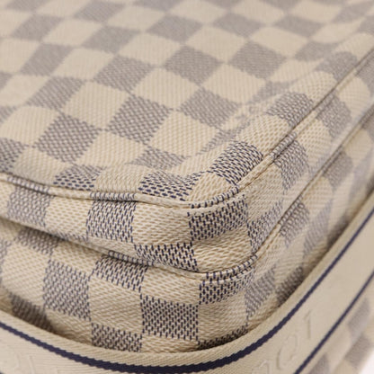 Louis Vuitton Naviglio Handbag Damier, WHITE, CANVAS, Shoulder bag