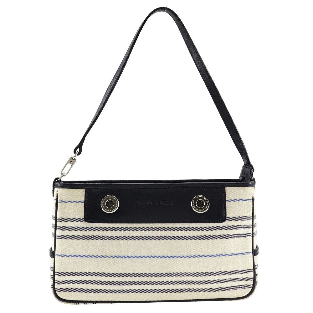 Burberry Vintage Shoulder Bag Canvas, BEIGE, CANVAS, Shoulder bag