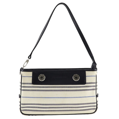 Burberry Vintage Shoulder Bag Canvas, BEIGE, CANVAS, Shoulder bag