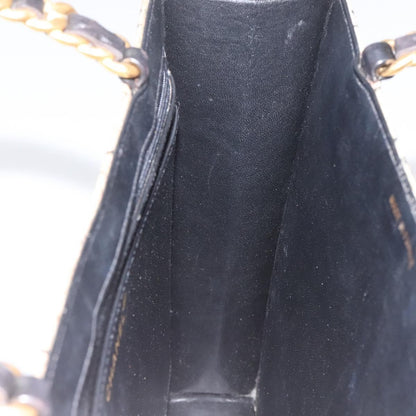 Chanel Vintage Chocolate Bar Tote Leather, Beige, Leather, Tote Bag