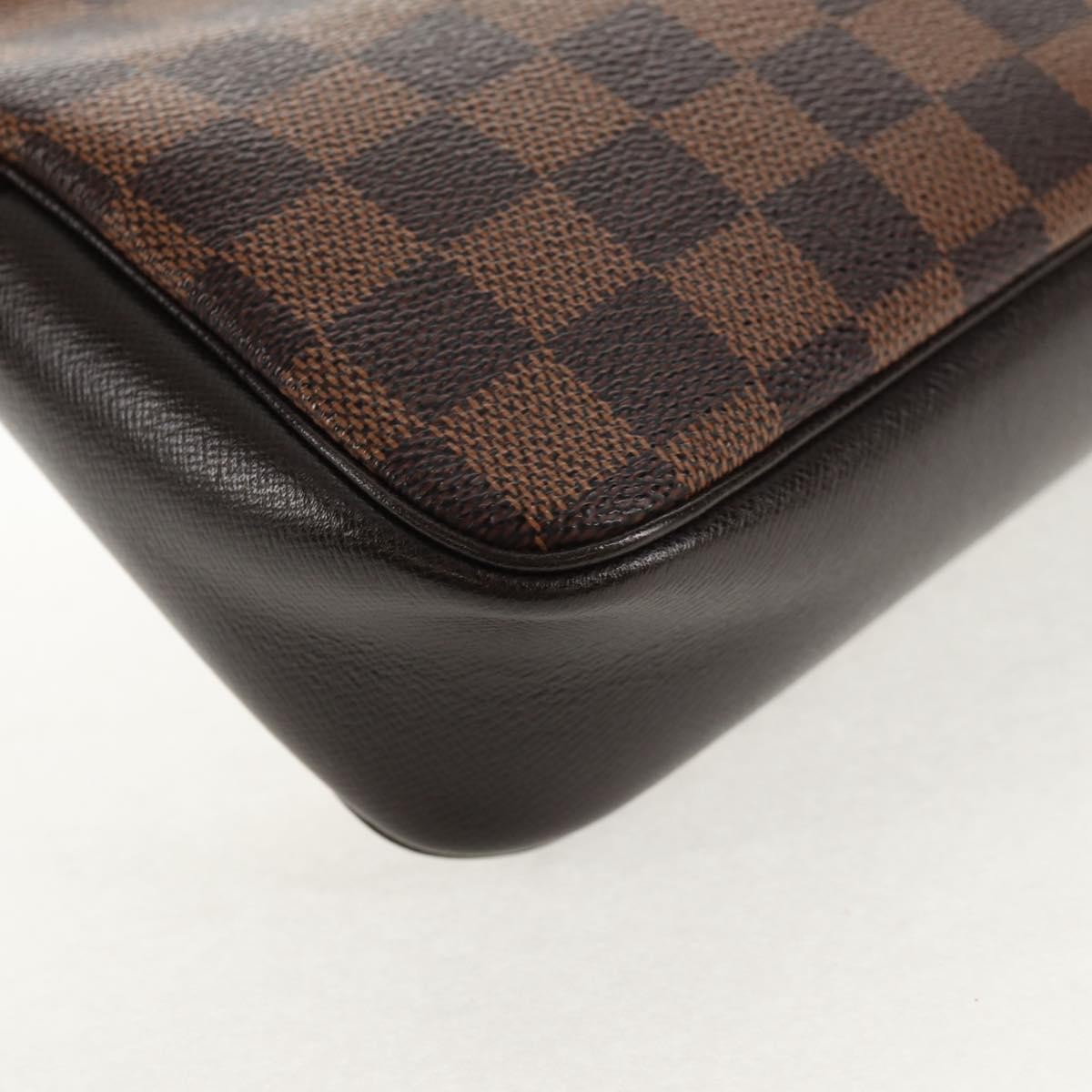 Louis Vuitton Trousse Make Up Bag Damier, BROWN, CANVAS, Clutche & pouche