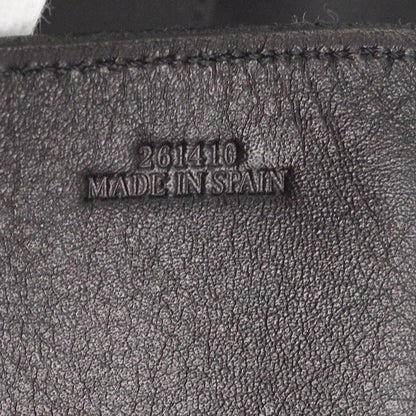 Loewe Shopper Tote Leather, BLACK, LEATHER, Tote bag