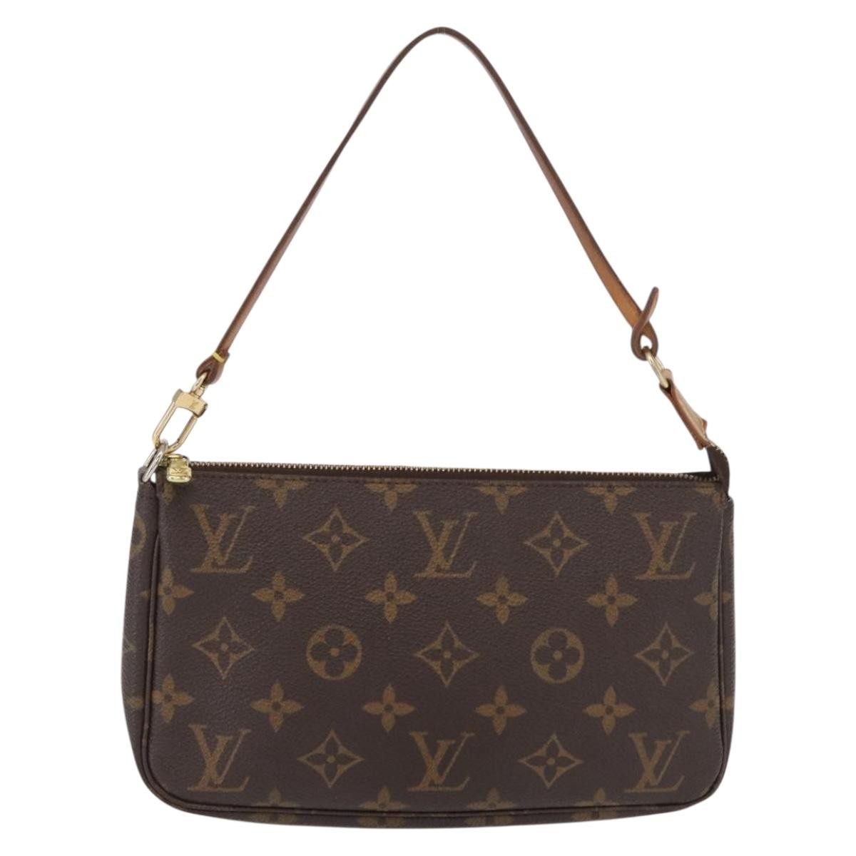 Louis Vuitton Pochette Accessoires NM Monogram Canvas, BROWN, CANVAS, Clutche & pouche