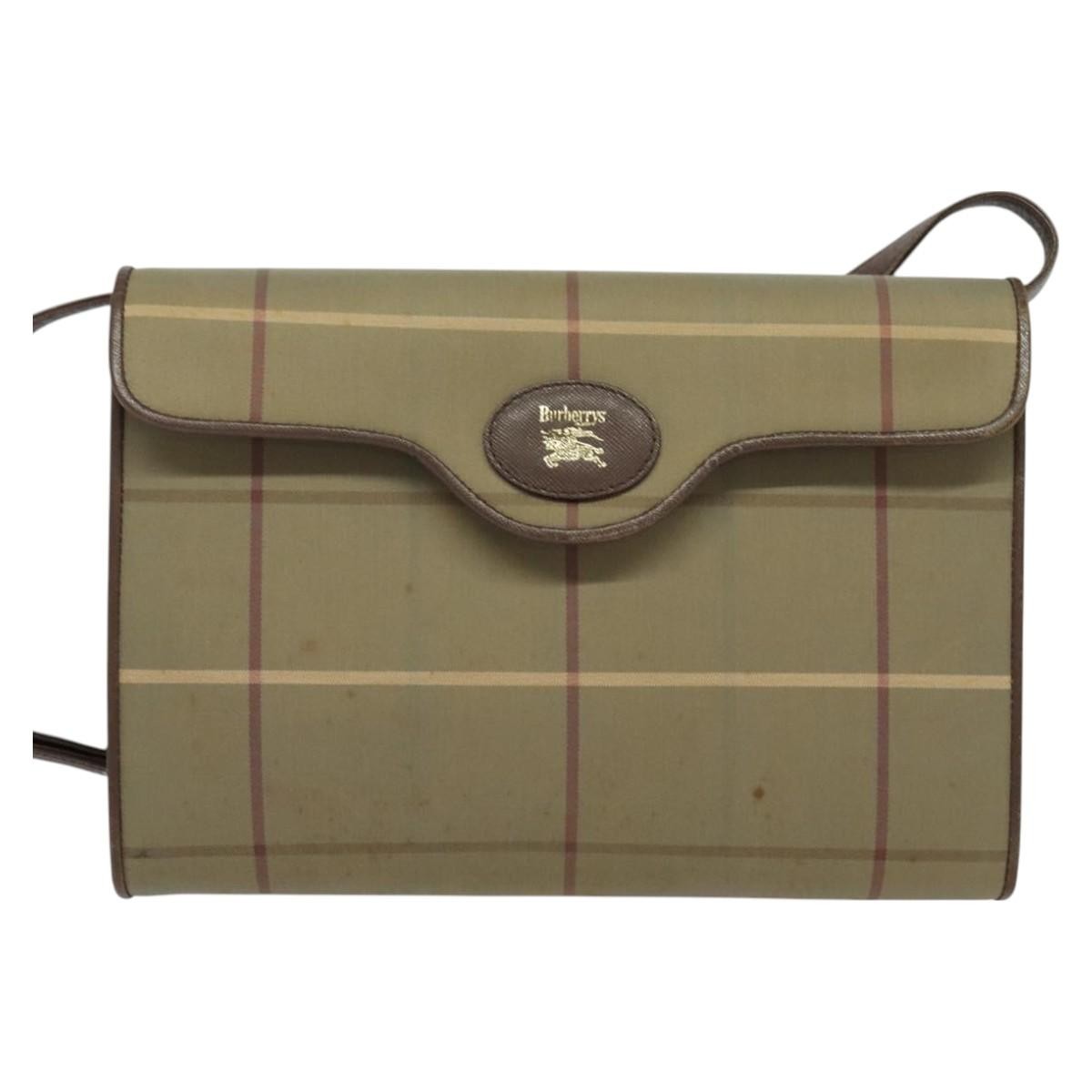 Burberry Nova check Shoulder bag Canvas, BEIGE, CANVAS, Shoulder bag