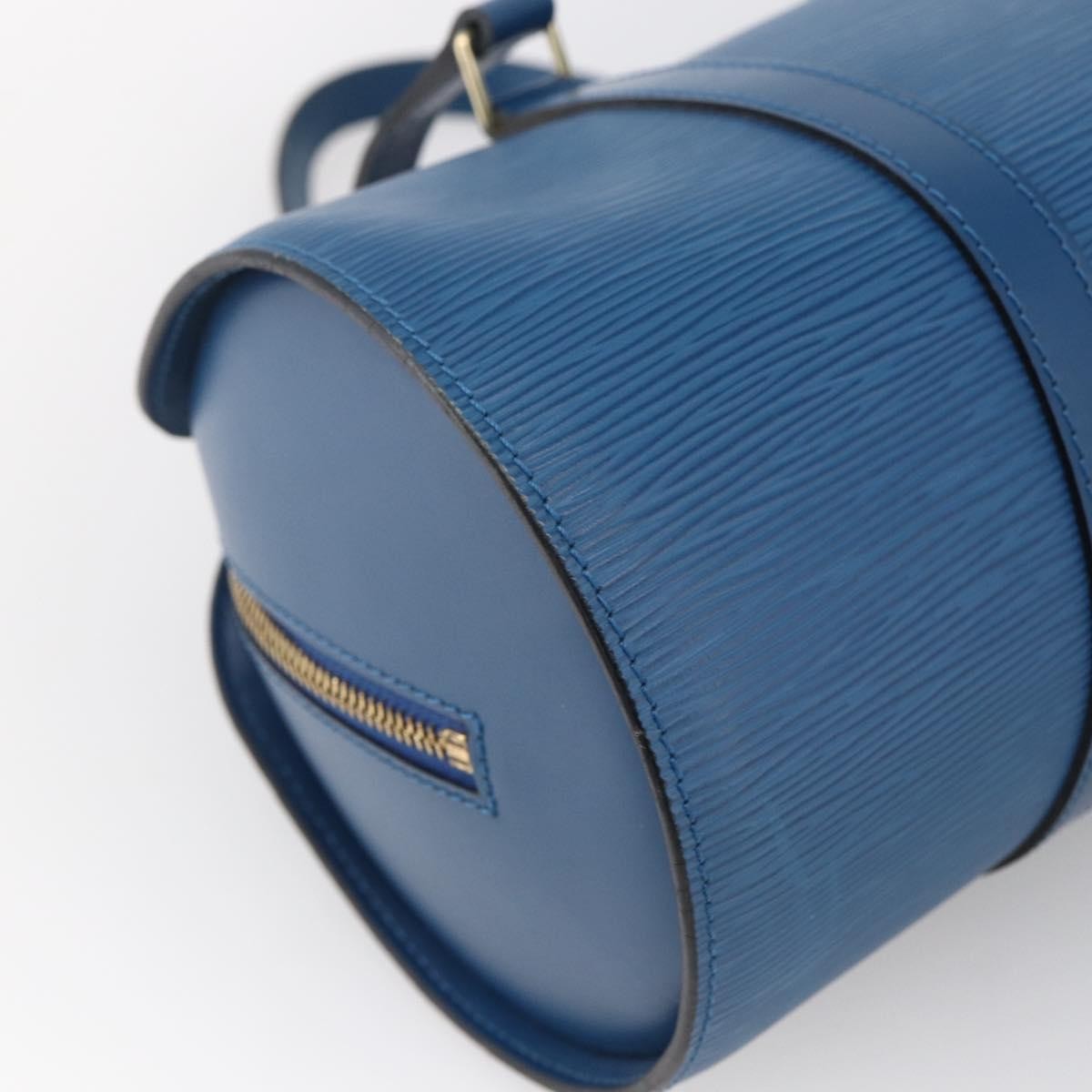 Louis Vuitton Soufflot Handbag Epi Leather, BLUE, LEATHER, Shoulder bag