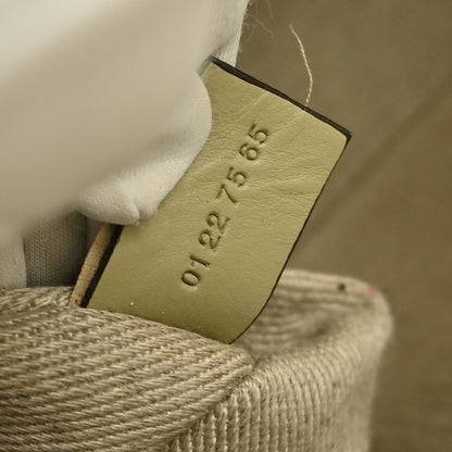 Chloe Woody Friendship Tote Canvas, BEIGE, CANVAS, Tote bag