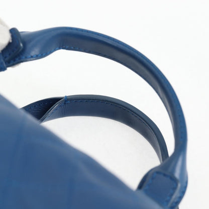 Chanel Doctor Bowling Bag Quilted Calfskin, BLUE, LEATHER, Handbag