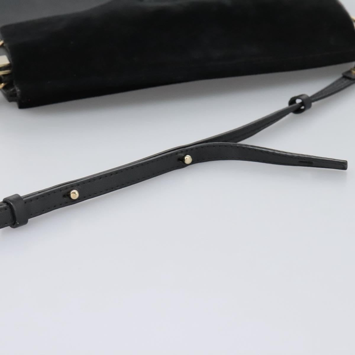 Chloe Faye Shoulder Bag Leather and Suede, BLACK, SUEDE, Shoulder bag