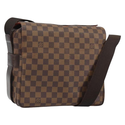 Louis Vuitton Naviglio Handbag Damier, BROWN, CANVAS, Shoulder bag