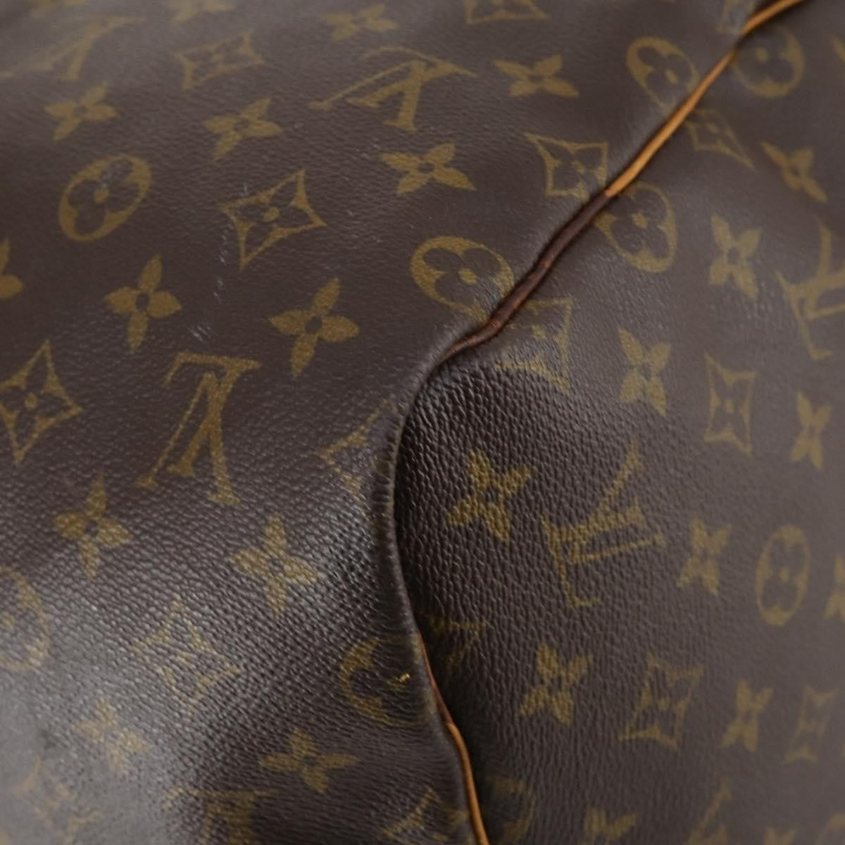 Louis Vuitton Keepall Bag Monogram Canvas, BROWN, CANVAS, Travel bag