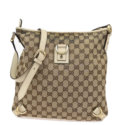 Gucci Abbey D-Ring Messenger Bag GG Canvas, BROWN, CANVAS, Shoulder bag