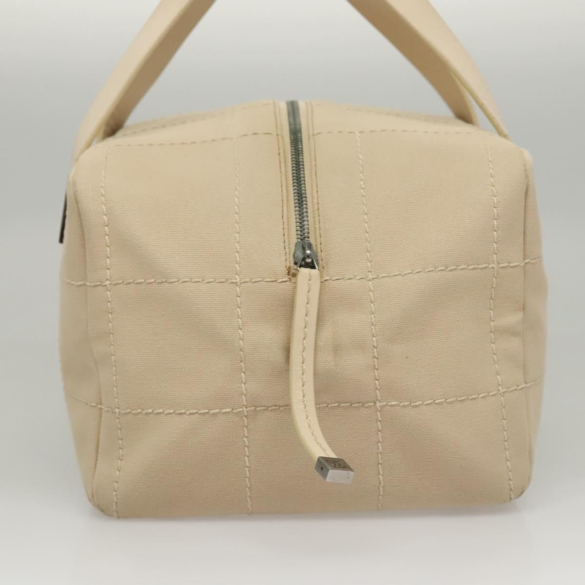 Chanel Chocolate Bar CC Bowler Bag Canvas, BEIGE, CANVAS, Handbag