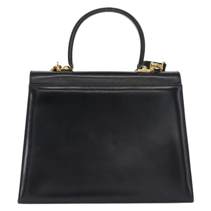 Salvatore Ferragamo Convertible Top Handle Bag Leather, NAVY, LEATHER, Handbag