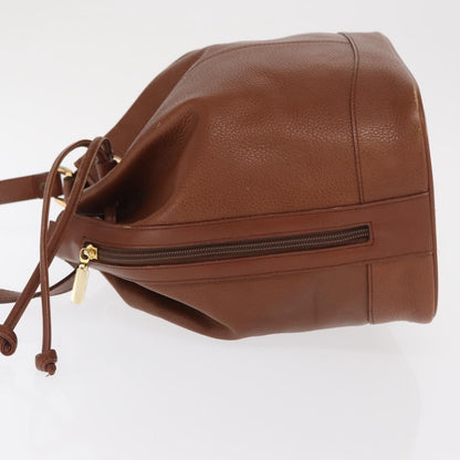Burberry Vintage Shoulder Bag Leather, BROWN, LEATHER, Shoulder bag