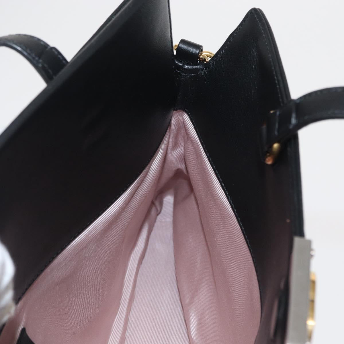 Gucci Linea Matisse Interlocking G Top Handle Tote Leather, BLACK, LEATHER, Shoulder bag