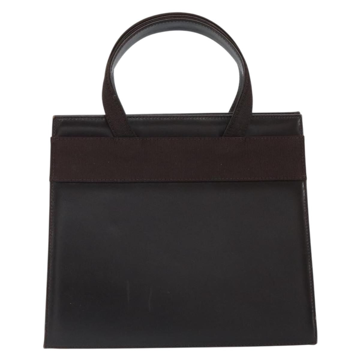 Salvatore Ferragamo Convertible Vara Bow Tote Leather, BROWN, LEATHER, Handbag