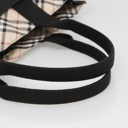 Burberry Nova Check Tote canvas check pattern, BLACK, CANVAS, Tote bag