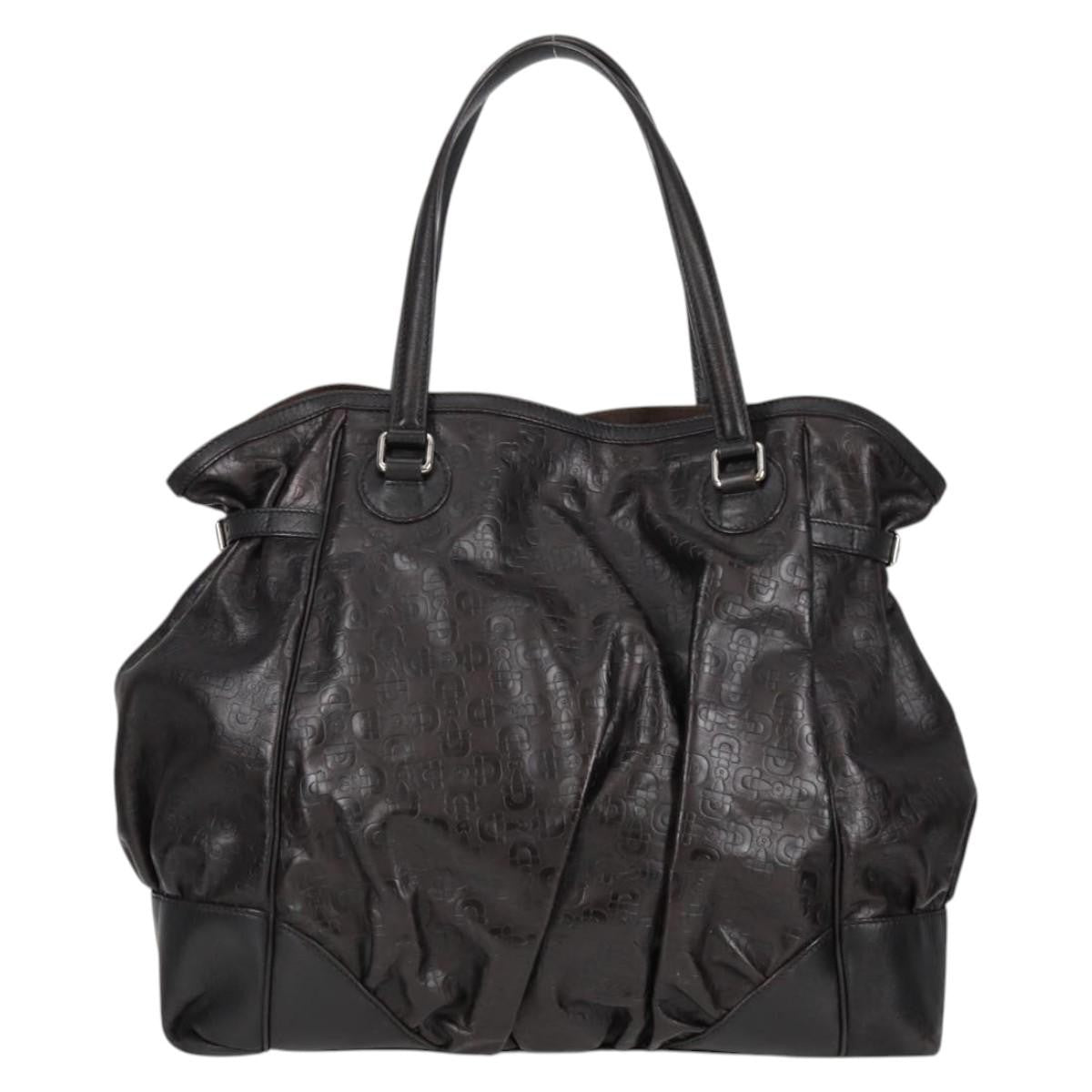 Gucci Full Moon Tote Leather, BLACK, LEATHER, Tote bag