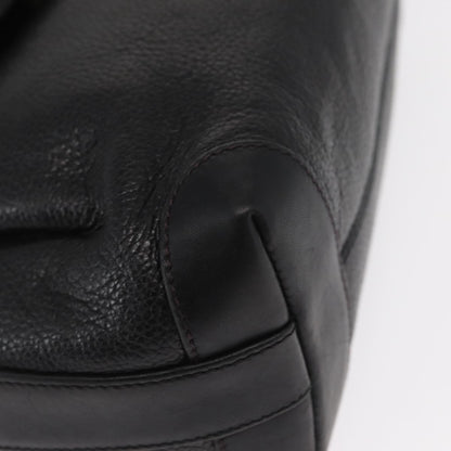 Gucci Vintage Flap Shoulder Bag Leather, BLACK, LEATHER, Shoulder bag