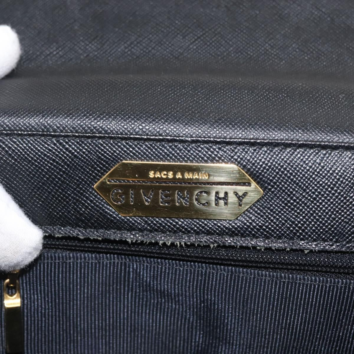 Givenchy Vintage Handbag Leather, BLACK, LEATHER, Handbag