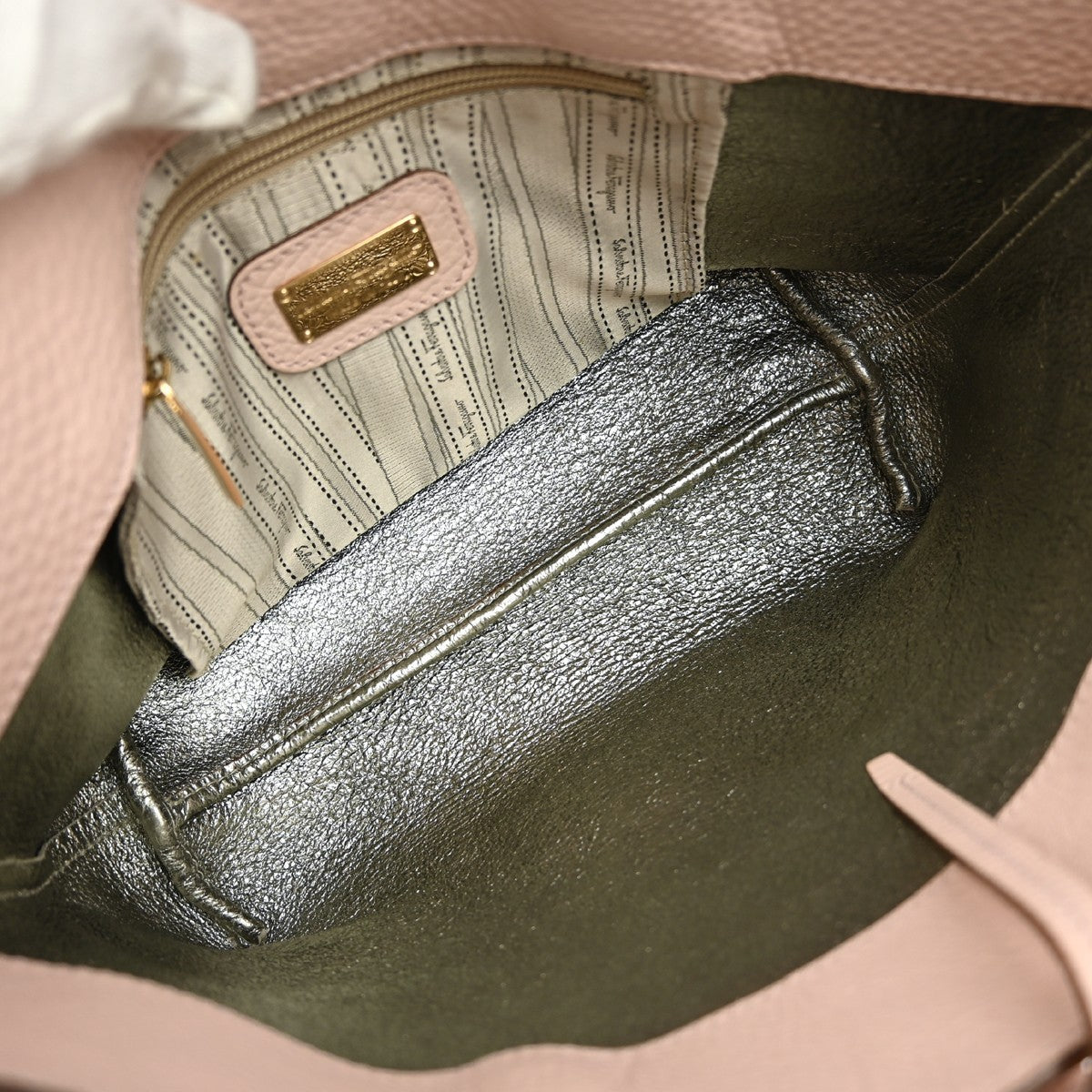 Salvatore Ferragamo Vintage Tote bag Leather, PINK, LEATHER, Tote bag