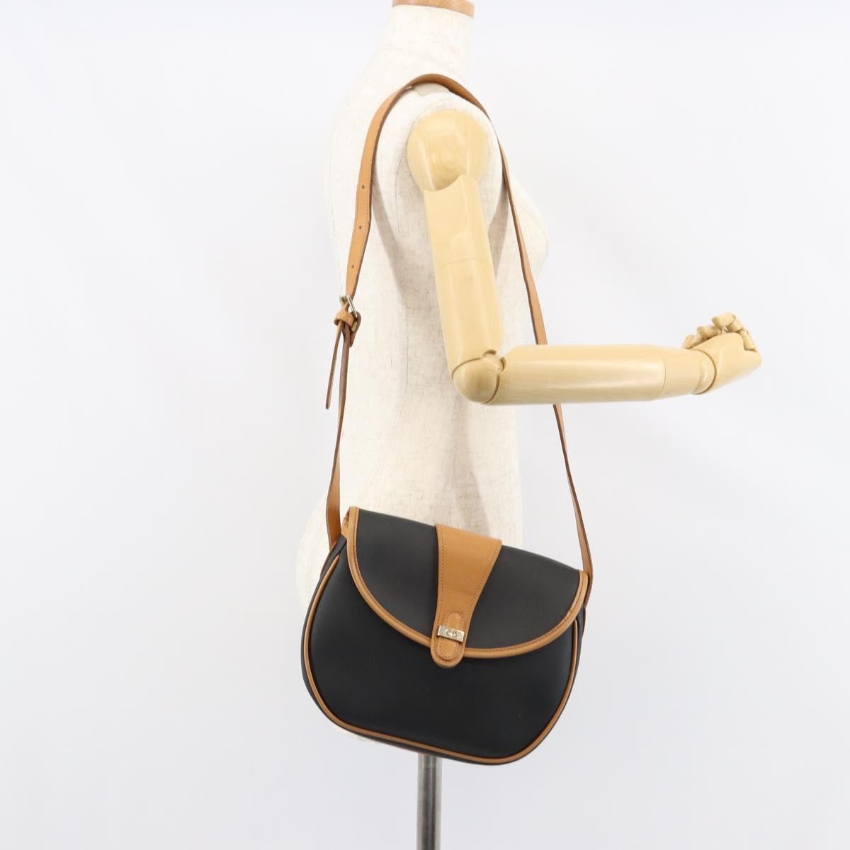 Christian Dior Vintage Shoulder Bag Canvas, BLACK, CANVAS, Shoulder bag