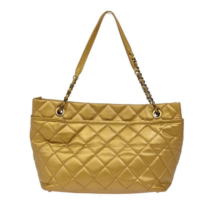 Chanel Timeless CC Soft Tote Calfskin, GOLD, CALFSKIN, Shoulder bag