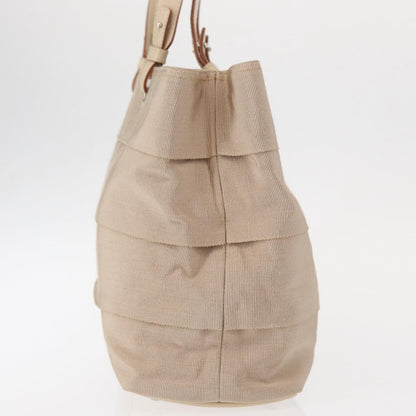 Salvatore Ferragamo Gancini handbag Nylon, BEIGE, NYLON, Handbag