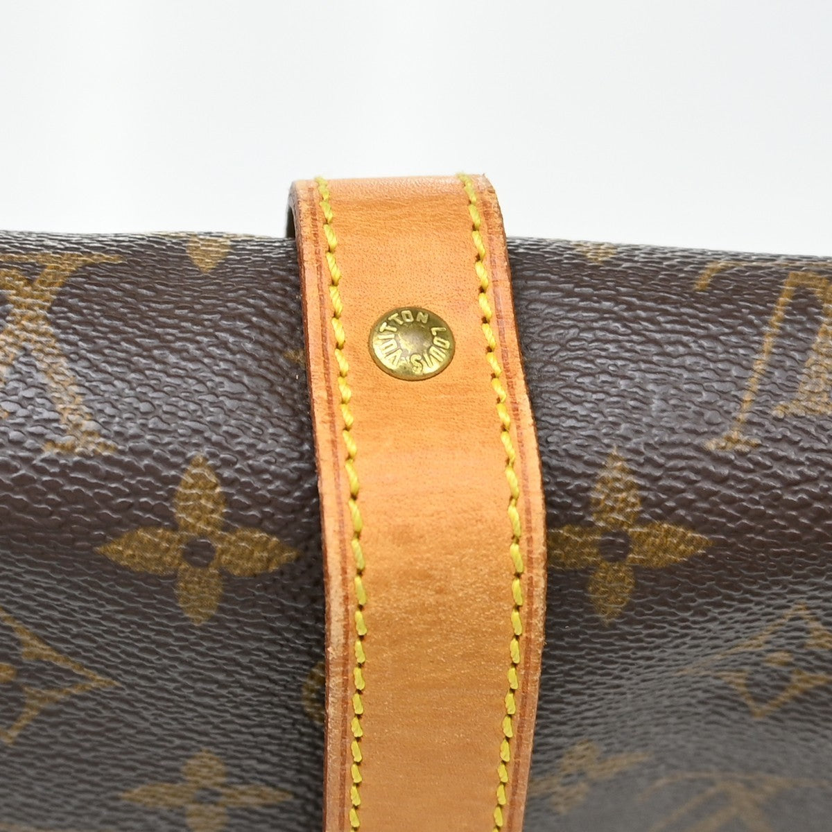 Louis Vuitton Saumur Handbag Monogram Canvas, Brown, Canvas, Shoulder Bag