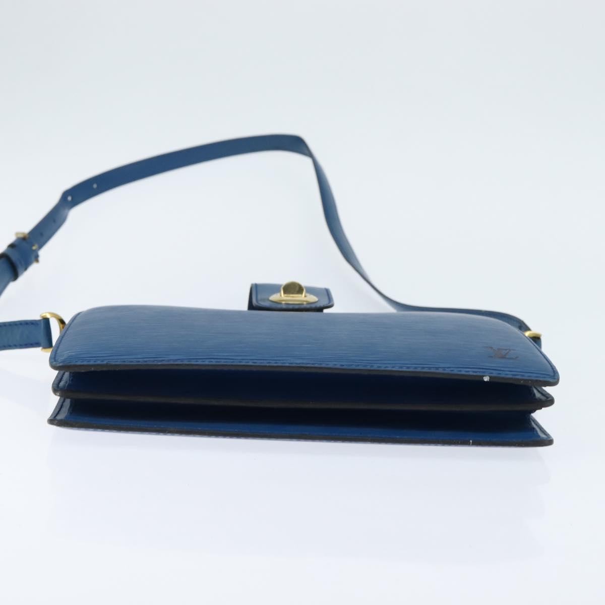 Louis Vuitton Capucines Shoulder Bag Epi Leather, BLUE, LEATHER, Shoulder bag