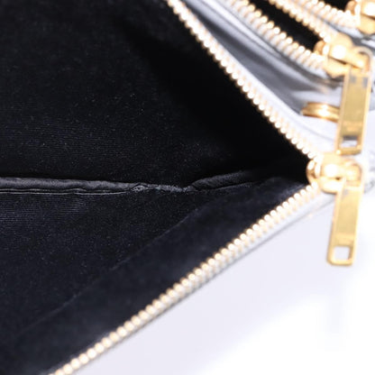 Celine Trio Crossbody Bag Leather, GRAY, LEATHER, Crossbody bag