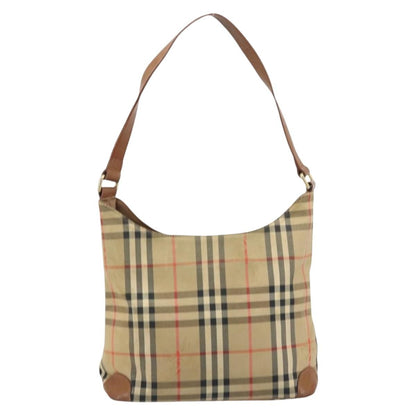 Burberry Nova check Shoulder bag Canvas and Leather, BEIGE, CANVAS, Shoulder bag