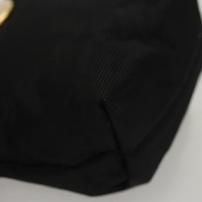 Celine Circle Logo Pouch Nylon, BLACK, NYLON, Clutche & pouche