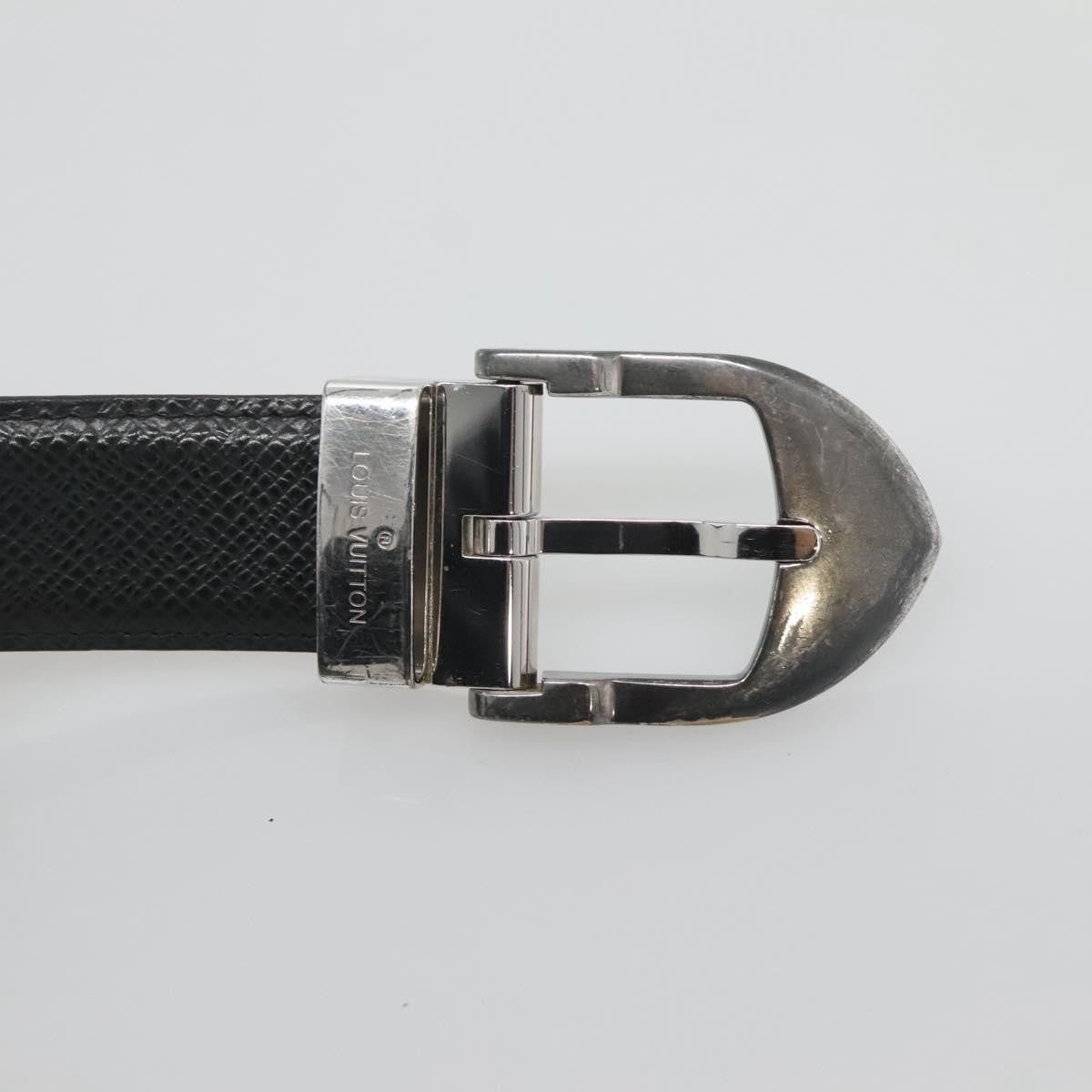 Louis Vuitton Classique Belt Taiga Leather, GRAY, LEATHER, Belts