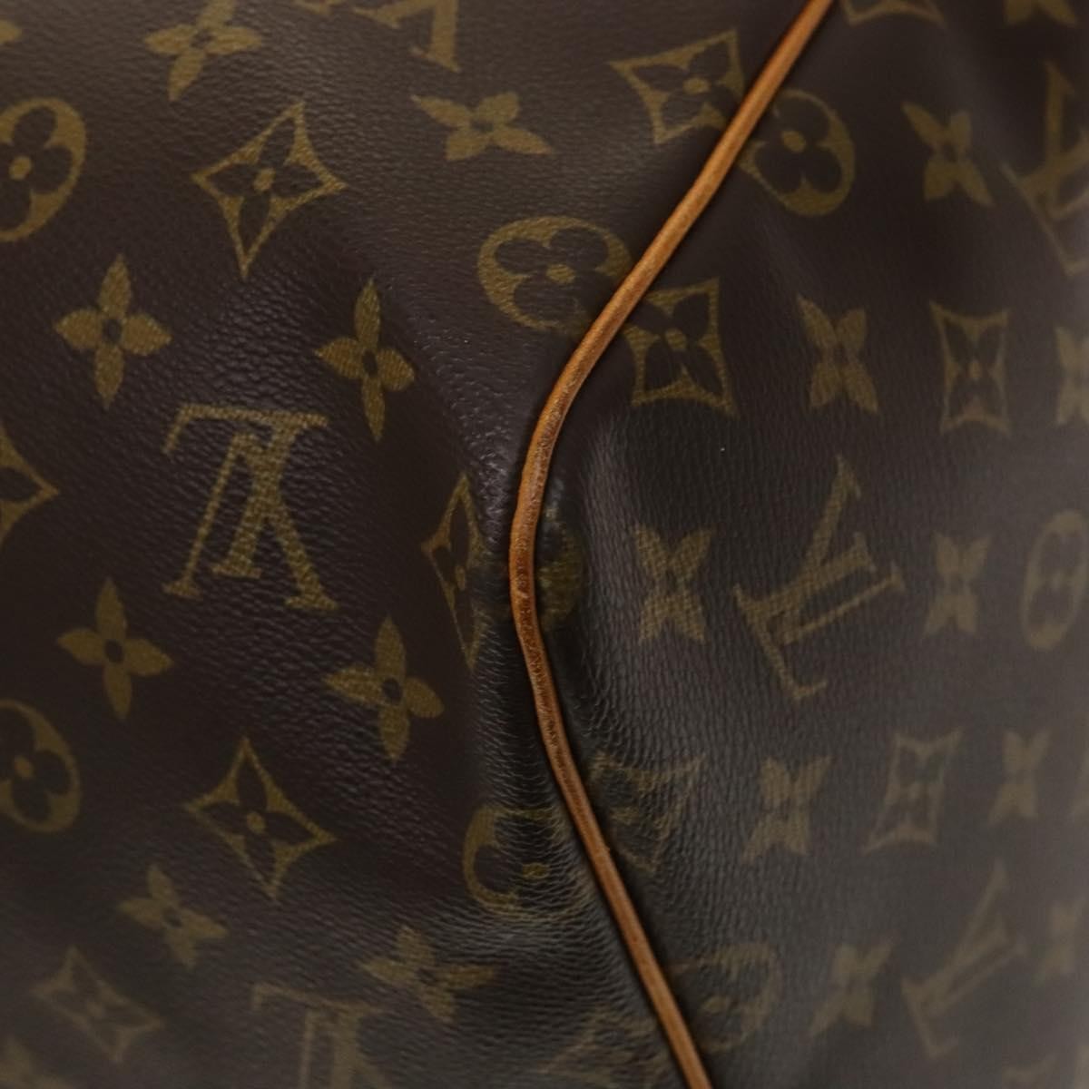 Louis Vuitton Keepall Bag Monogram Canvas, BROWN, CANVAS, Travel bag