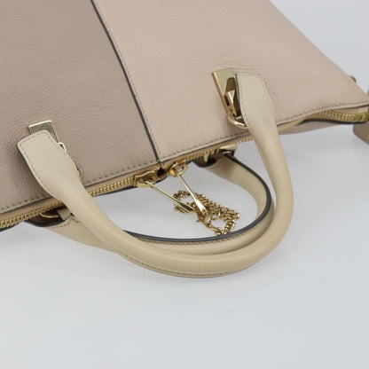 Chloe Bicolor Baylee Satchel Leather, GRAY, LEATHER, Tote bag