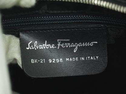 Salvatore Ferragamo Shoulder Bag Leather, BLACK, LEATHER, Shoulder bag