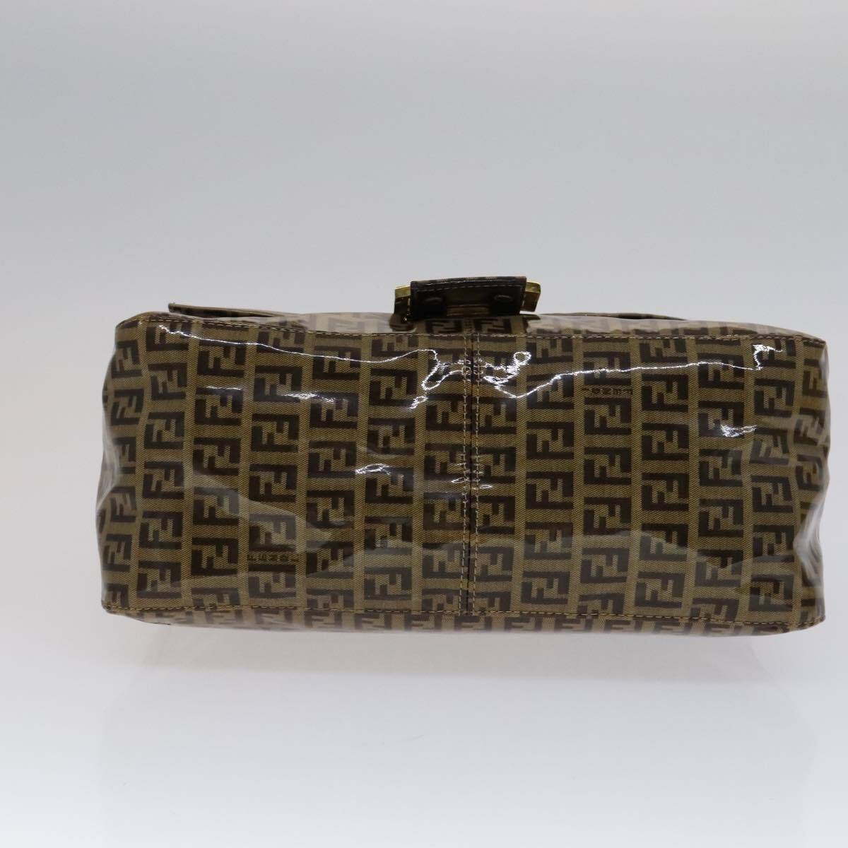Fendi Mamma Baguette Zucca canvas, BROWN, CANVAS, Handbag