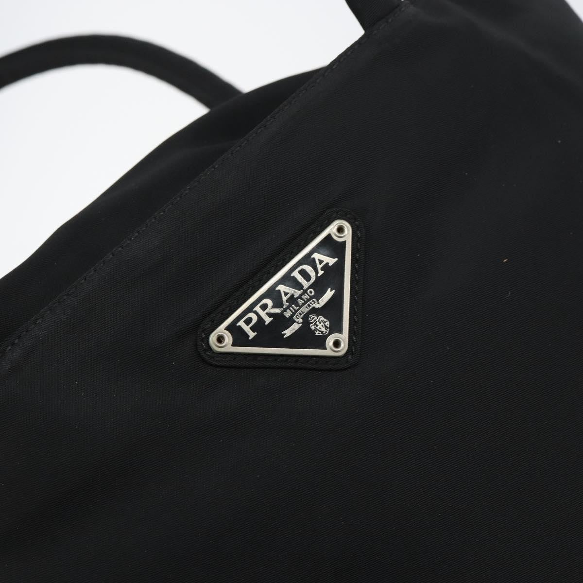 Prada Vintage Zip Tote Tessuto, BLACK, NYLON, Tote bag