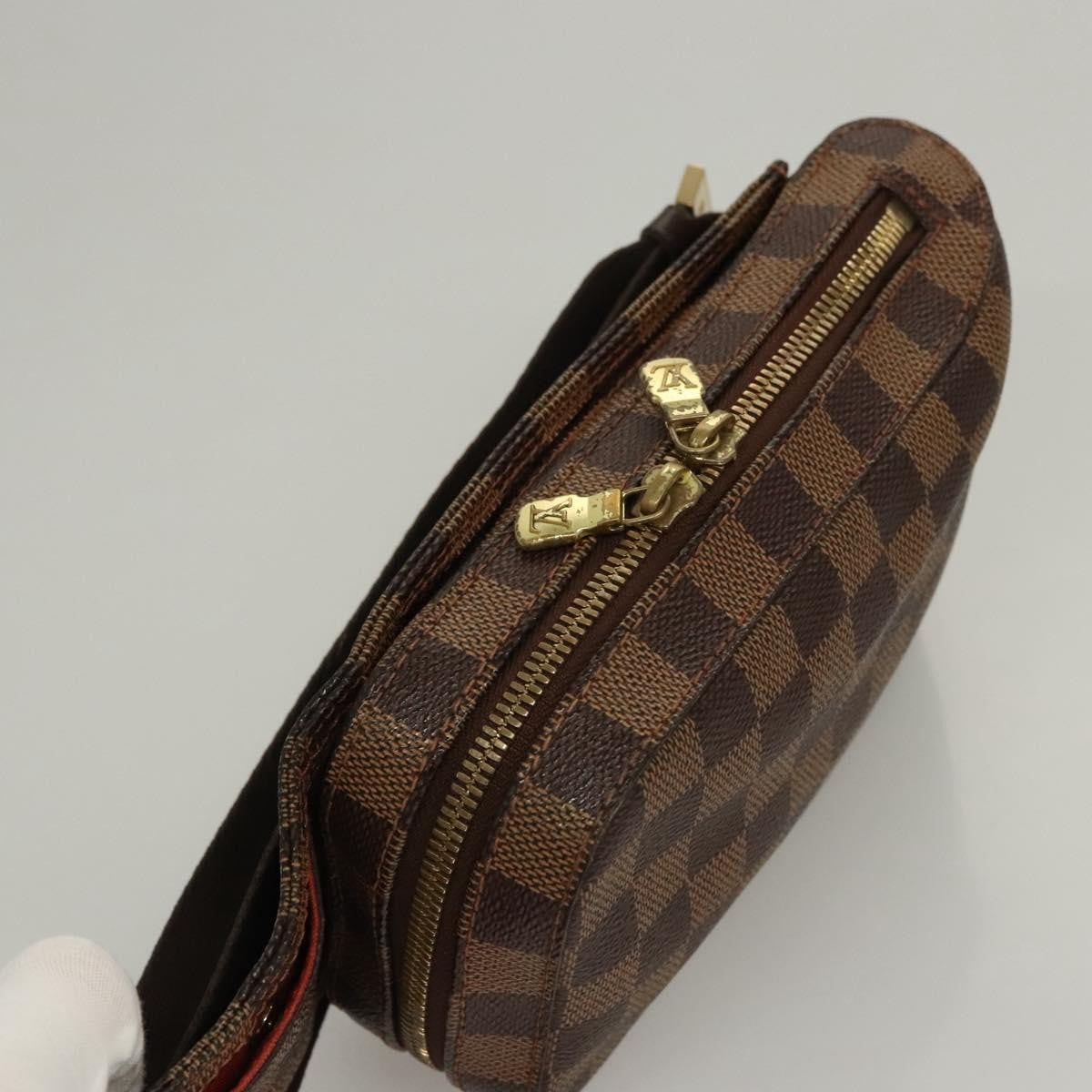 Louis Vuitton Geronimos Waist Bag Damier, BROWN, CANVAS, Travel bag