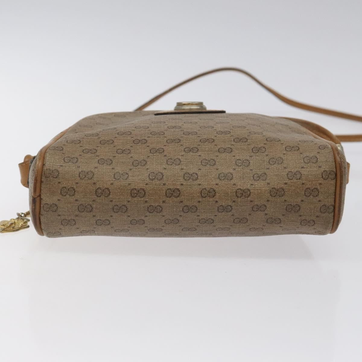 Gucci Micro GG supreme shoulder bag GG canvas, BEIGE, PVC, Shoulder bag