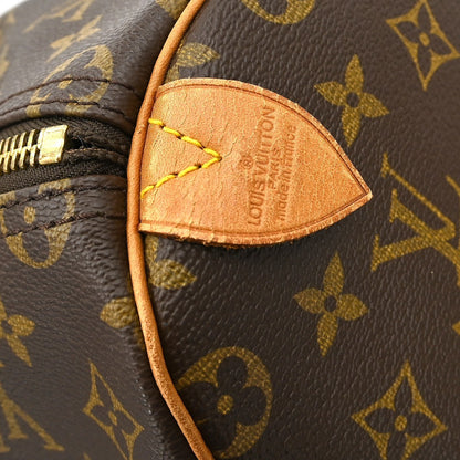 Louis Vuitton Keepall Bag Monogram Canvas, BROWN, CANVAS, Travel bag