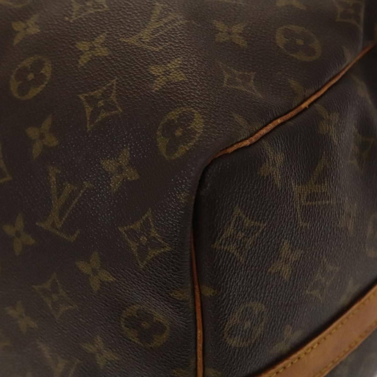 Louis Vuitton Keepall Bandouliere Bag Monogram Canvas, BROWN, CANVAS, Travel bag