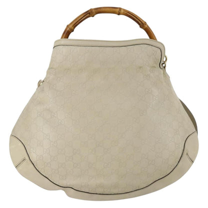 Gucci Vintage Diana Bamboo Shoulder Bag Leather, BEIGE, LEATHER, Shoulder bag