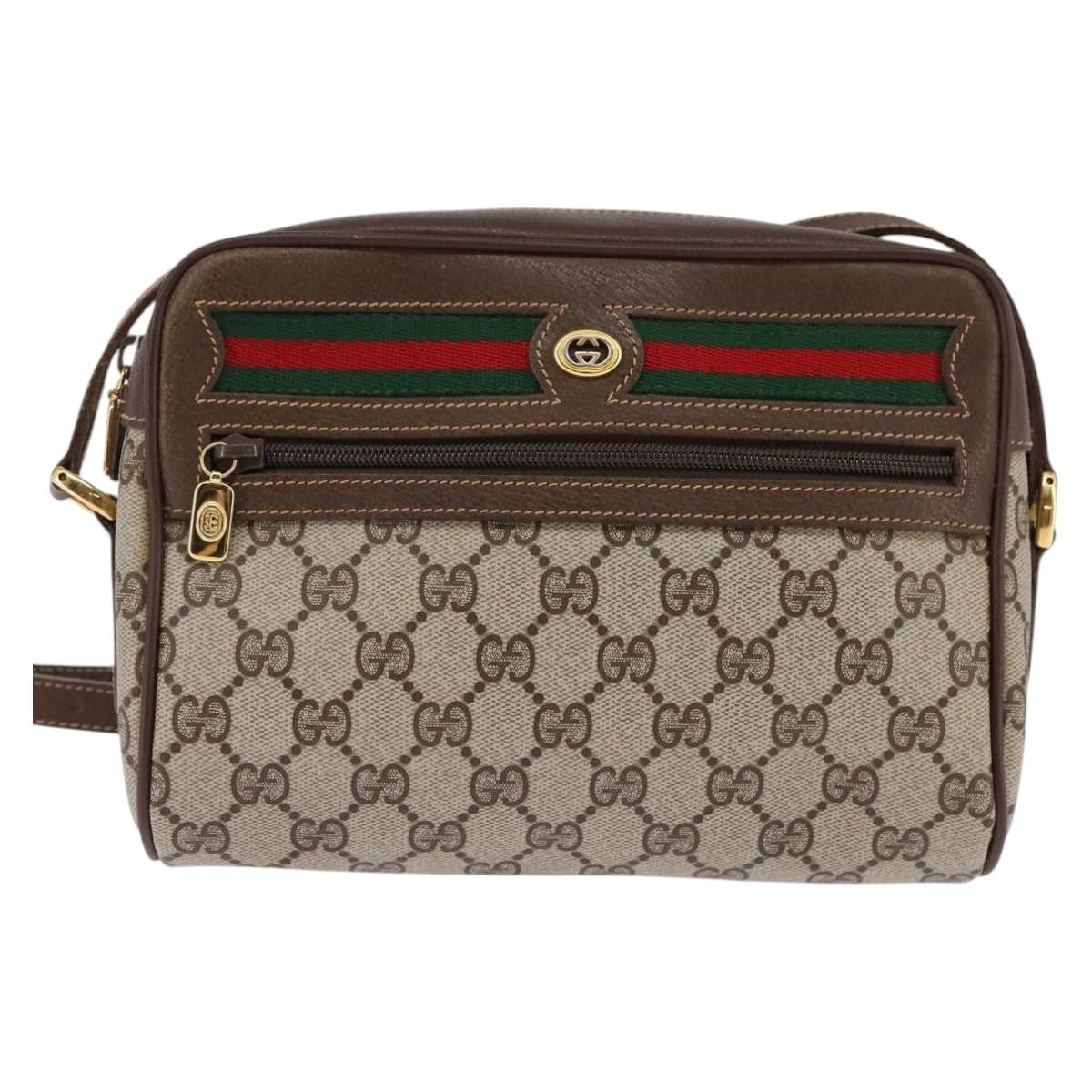 Gucci Ophidia Shoulder Bag GG Canvas, BEIGE, CANVAS, Shoulder bag