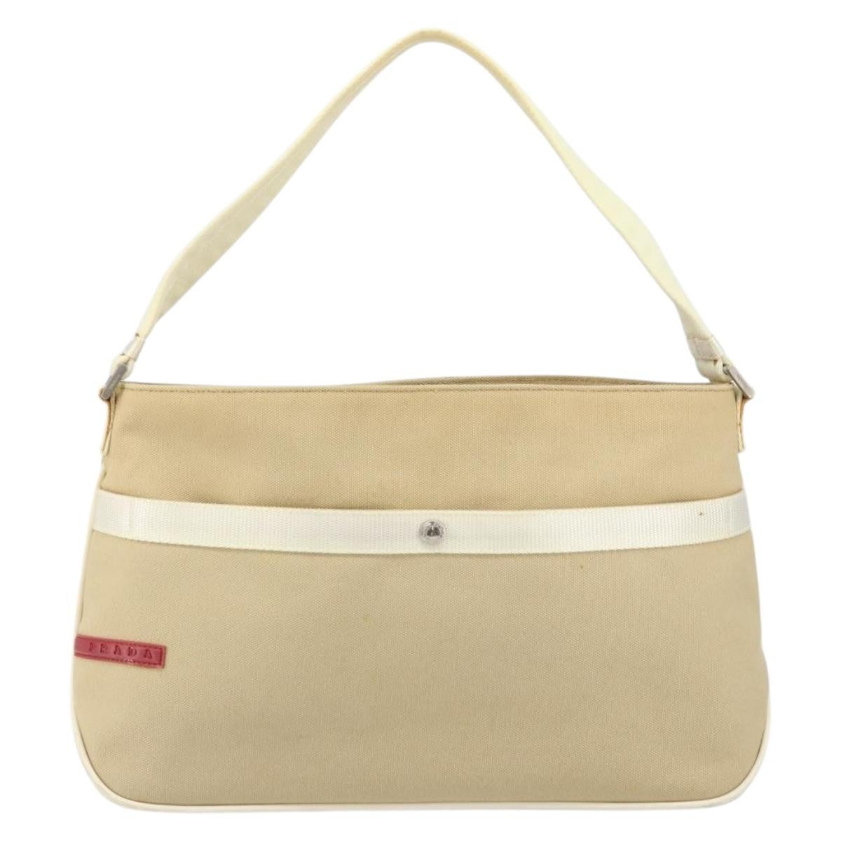 Prada Sport handbag Canvas, Beige, Canvas, Shoulder Bag