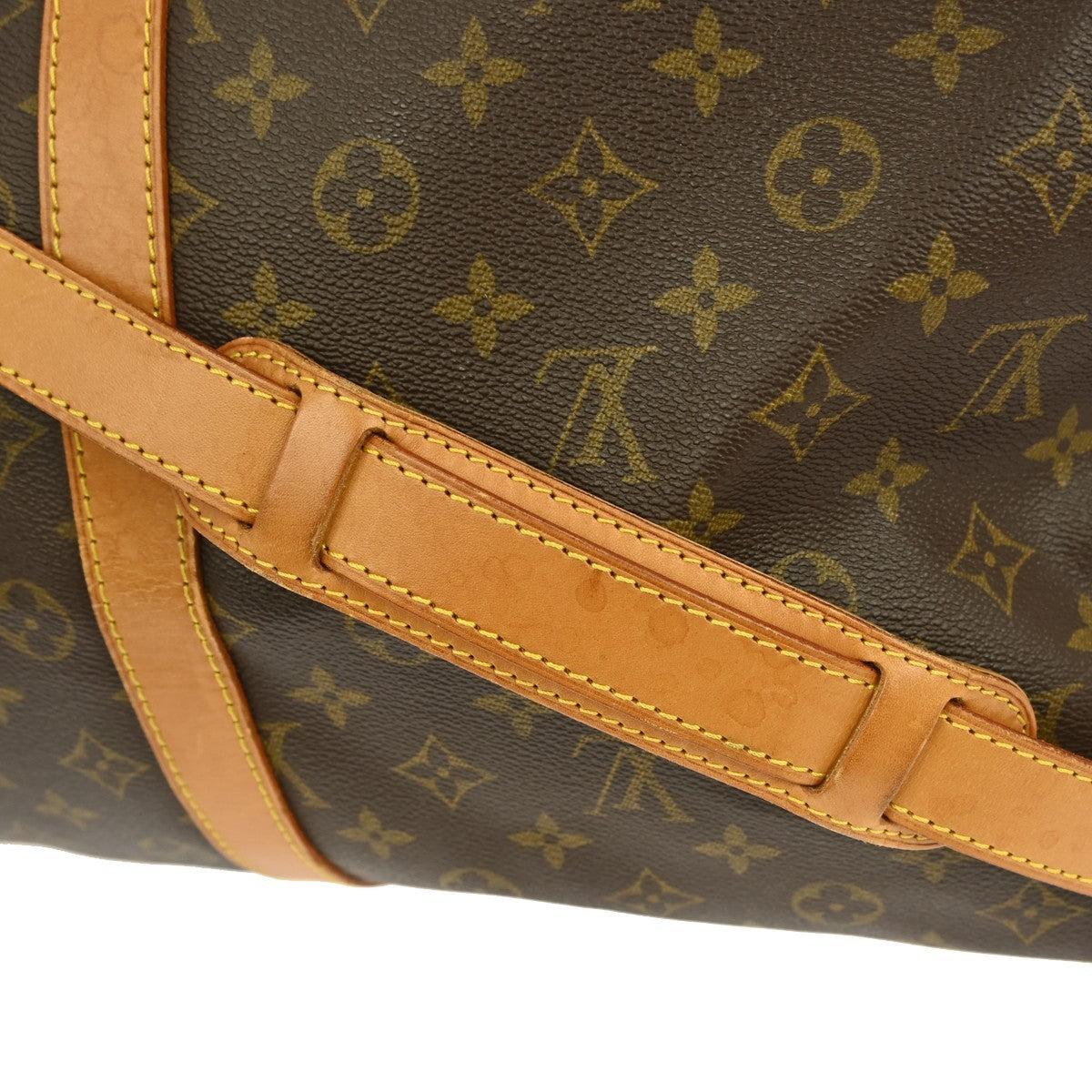 Louis Vuitton Keepall Bandouliere Bag Monogram Canvas, BROWN, CANVAS, Travel bag